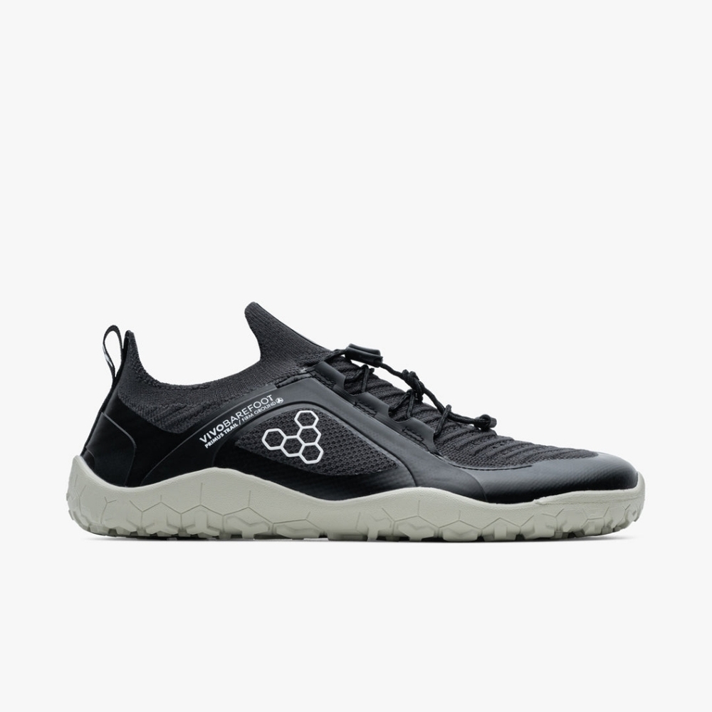 OFFER! Vivobarefoot Primus Trail - Vivo Barefoot Black and Gray Women's Shoes